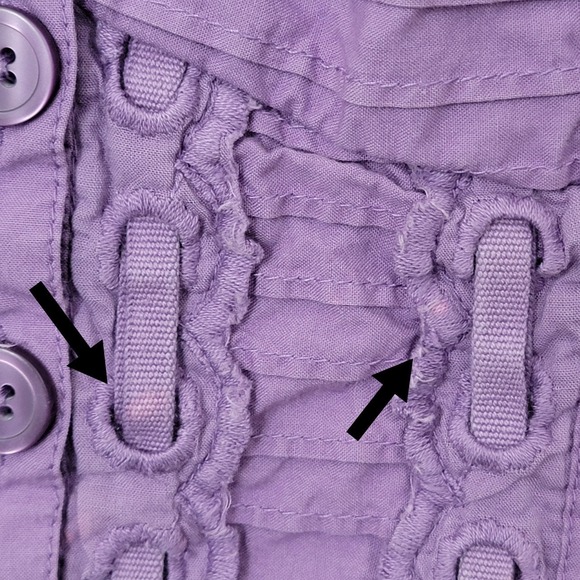 Vintage Y2K Babydoll Tank Top Large Button Front Coquette Fairy Grunge Soft Girl - Picture 10 of 11